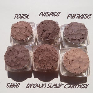 Choose any 10 Vegan Mineral Eyeshadows, Cruelty-Free, Vegan Eye Shadow Mineral Makeup, Beauty Makeup Gifts, Weddings, Parties, Your Choice image 7