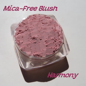 HARMONY - Mica Free Pink Loose Powder Mineral Blush, Vegan Mineral Eyeshadow, Cruelty-free Matte Loose Mineral Pigments Blush