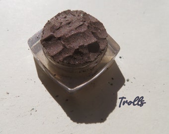 TROLLS - Rich Dark Brown Shimmer Loose Mineral Eyeshadow, Loose Pigments Cruelty-Free, Vegan Mineral Eye Shadow