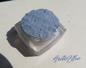ARCTIC BLUE - Semi-Sheer Sky Blue Shimmer Mineral Eyeshadow, Loose Pigments Cruelty Free Vegan Mineral Eye Shadow