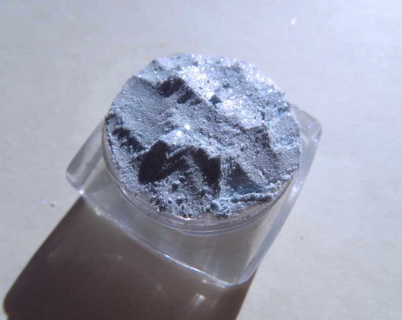 FROZEN Pale Sky Blue Sparkly Shimmer Mineral Eye Shadow, Loose Pigments, Cruelty-free, Vegan Mineral Eyeshadow image 6