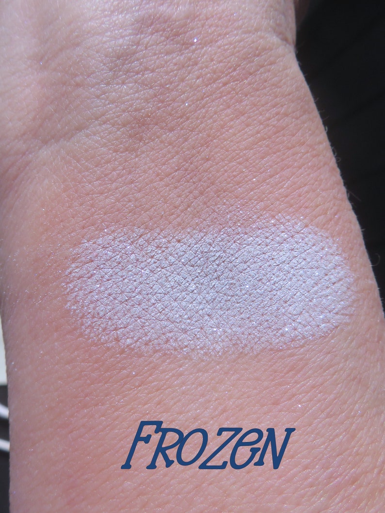 FROZEN Pale Sky Blue Sparkly Shimmer Mineral Eye Shadow, Loose Pigments, Cruelty-free, Vegan Mineral Eyeshadow image 10