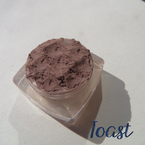 TOAST -  Matte Pale Taupe Loose Mineral Eyeshadow, Loose Minerals Pigments, Cruelty-Free Eco-Friendly Vegan Mineral Makeup Eye Shadow