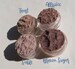 Light Brown Matte Mineral Eyeshadow Makeup Gift 4 Piece Set | Loose Vegan Mineral Eye Shadows | Birthday Gift | Gift For Teen 