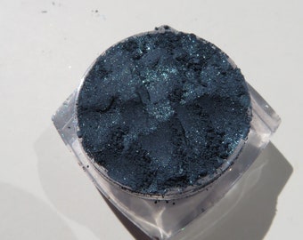 Midnight Blues - Shimmer Navy Blue Mineral Eyeshadow: Vegan Eyeliner