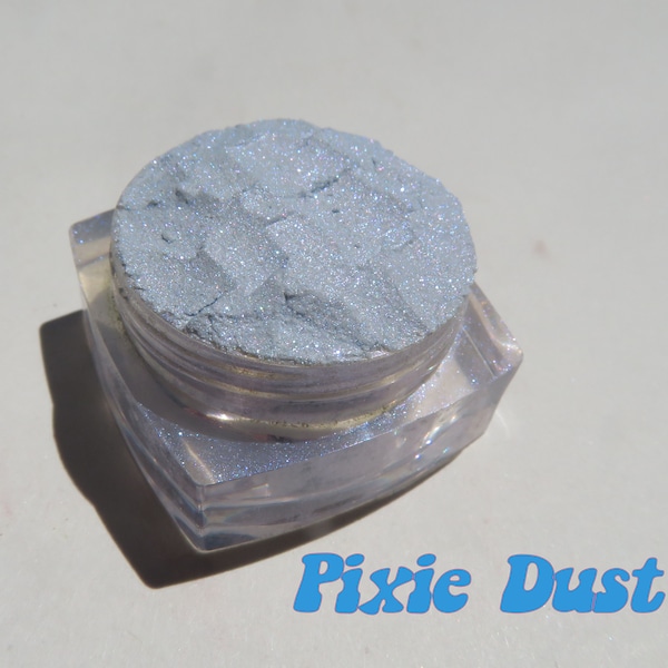 PIXIE DUST - Sky Blue Semi-Sheer Sparkly Shimmer Mineral Eyeshadow, Loose Pigments Cruelty-free Vegan Mineral Eye Shadow