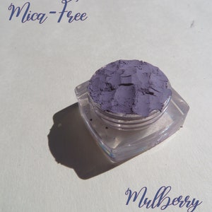 MULBERRY Mica-Free Matte Dark Plum Mineral Eyeshadow, Loose Pigments, Cruelty-Free, Vegan Mineral Eye Shadow image 1