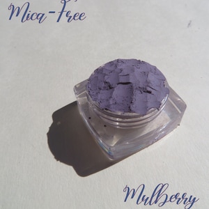 MULBERRY Fard à paupières minéral prune foncé mat, sans mica, pigments libres, ombre à paupières minérale végétalienne image 1