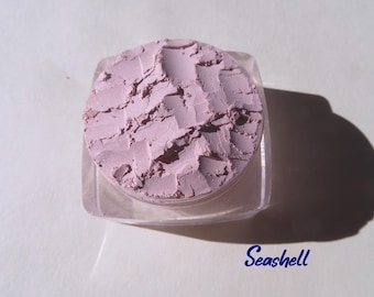 Seashell Pale Pink Mineral Blush Eyeshadow: Vegan, Carmine-Free
