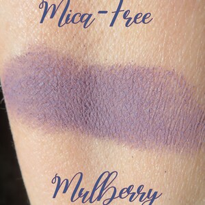 MULBERRY Fard à paupières minéral prune foncé mat, sans mica, pigments libres, ombre à paupières minérale végétalienne image 8