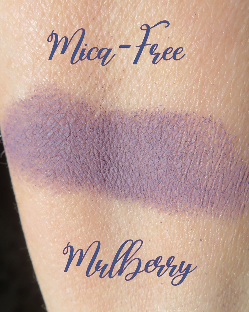 MULBERRY Mica-Free Matte Dark Plum Mineral Eyeshadow, Loose Pigments, Cruelty-Free, Vegan Mineral Eye Shadow image 8