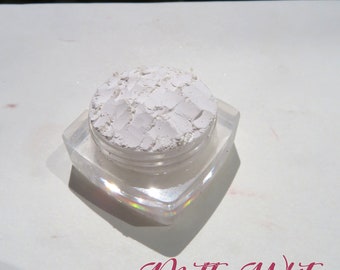 MATTE WHITE - Semi-Sheer White Mineral Eyeshadow, Loose Powder Highlighter, Vegan Mineral Eye Shadow