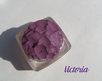VICTORIA - Ombretto minerale scintillante color prugna scuro, pigmenti in polvere, ombretto minerale vegano e cruelty-free