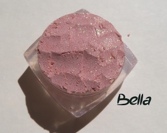 BELLA - Vegan Loose Glitter Peach Mineral Eyeshadow: Sparkly Golden Glitter Shimmer
