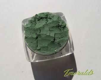 EMERALDS - Yellow Green With Gold Shimmer Mineral Eyeshadow, Vegan Loose Pigments, Cruelty-Free Mineral Eye Shadow