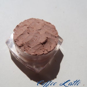 COFFEE LATTE - Semi-Matte Brown Loose Pigments Mineral Eyeshadow, Vegan Cruelty-Free, Eco-Friendly, Mineral Eye Shadow