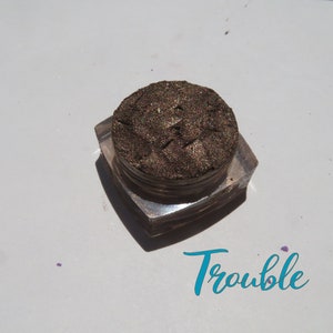 Trouble - Shimmer Brown Mineral Eyeshadow: Vegan, Cruelty-Free
