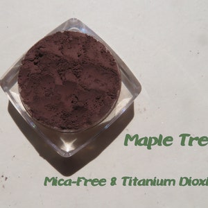 Maple Tree Dark Brown Mineral Eyeshadow: Mica & Titanium Dioxide Free