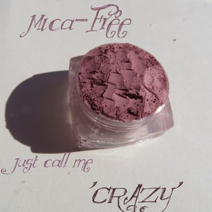 CRAZY Mica-Free Pinky Brown Matte Loose Pigment Mineral Eyeshadow, Vegan, Cruelty Free Mineral Eye Shadow image 1