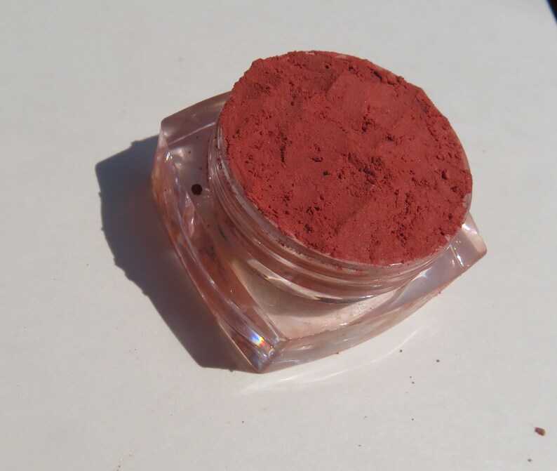 KARMA Orange Red Vegan Matte Loose Mineral Eyeshadow, Titanium Dioxide Free, Eco Friendly Cruelty-Free, Pure Mineral Eye Shadow image 3