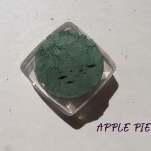 Apple Pie Eyeshadow: Dark Green Gold Shimmer, Vegan Mineral Pigment