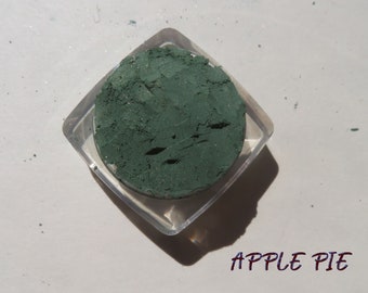 APPLE PIE - Dark Green With Gold Shimmer Mineral Eyeshadow, Vegan Loose Pigments, Cruelty-Free Mineral Eye Shadow