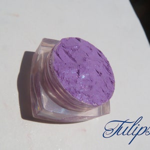 Tulips Purple Shimmer Mineral Eyeshadow: Vegan Glitter Eyeshadow