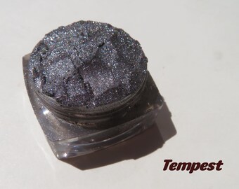 Tempest: Black Brown Shimmer Mineral Eyeshadow - Vegan Eyeliner