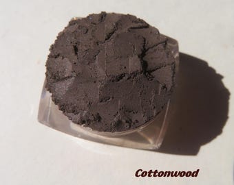 Cottonwood - Dark Brown Shimmer Mineral Eyeshadow: Vegan, Cruelty-Free