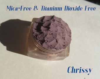 CHRISSY - Matte Brown Mica-Free & Titanium Dioxide Free Loose Mineral Eye Shadow, Vegan Loose Minerals Pigments, Eco-Friendly Eye Makeup