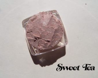 SWEET TEA - Ombre à paupières minérale scintillante marron clair, pigments végétaliens en vrac, produits sans cruauté animale, les plus demandés !