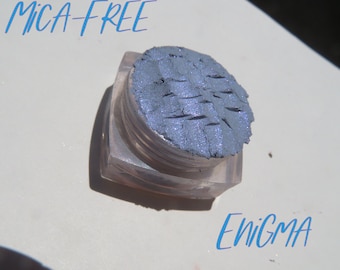 ENIGMA - Mica-Free Blue Shimmer Mineral Eyeshadow, Loose Pigments, Cruelty-Free, Eco-Friendly, Vegan Mineral Eye Shadow