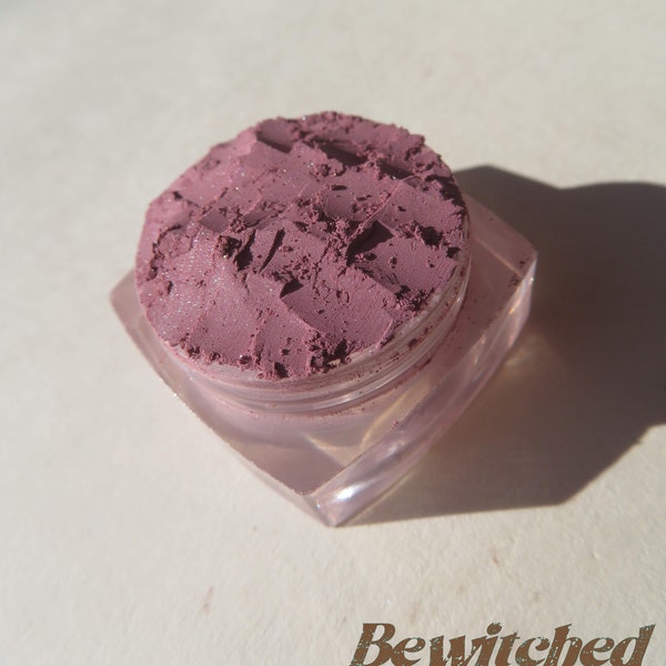BEWITCHED - Dark Mauve Shimmer Vegan Mineral Eyeshadow, Loose Pigments, Cruelty-Free, Pure Eco-Friendly Mineral Eye Shadow