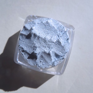 FROZEN Pale Sky Blue Sparkly Shimmer Mineral Eye Shadow, Loose Pigments, Cruelty-free, Vegan Mineral Eyeshadow image 5