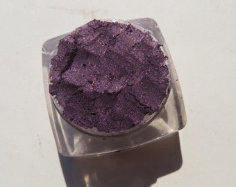 BLACK ORCHID - Dark Plum Shimmer Mineral Eyeshadow | Loose Pigments | Cruelty Free | Vegan Friendly, Purple Mineral Eye Shadow