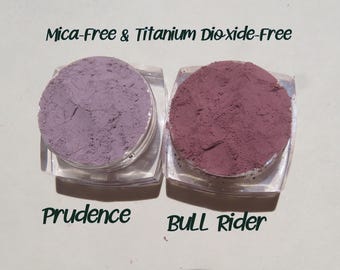 Matte Mineral Eyeshadow Geschenkset: Bull Rider & Prudence, Mica-Free und Titanium Dioxide free