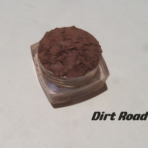 Dirt Road - Dark Brown Matte Mineral Eyeshadow: Vegan Eyeliner