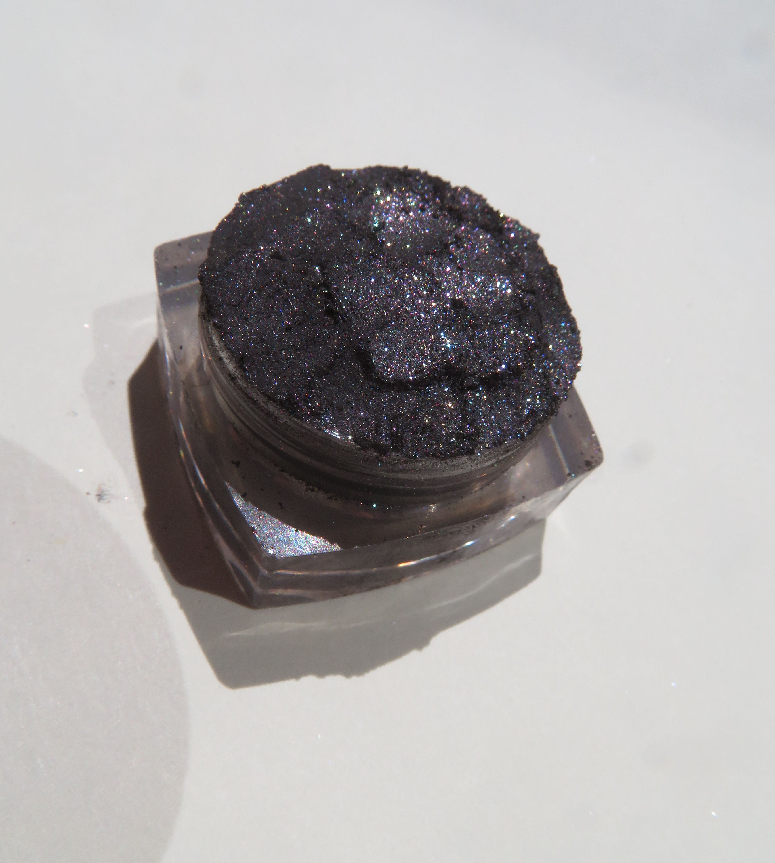WICKED Black Glitter Line All Natural Loose Eye Shadow Pigment 2g Shimmer  Finish Gluten & Chemical Free Cosmetics by Ultimo Minerals 