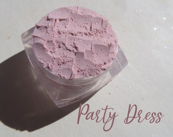 Pale Pink Shimmer Vegan Mineral Eyeshadow Natural Eyeshadow Loose Pigments Talc Free Pink Shimmer Eye Shadow - PARTY DRESS