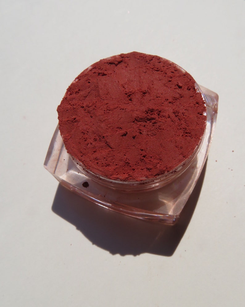 KARMA Orange Red Vegan Matte Loose Mineral Eyeshadow, Titanium Dioxide Free, Eco Friendly Cruelty-Free, Pure Mineral Eye Shadow image 6