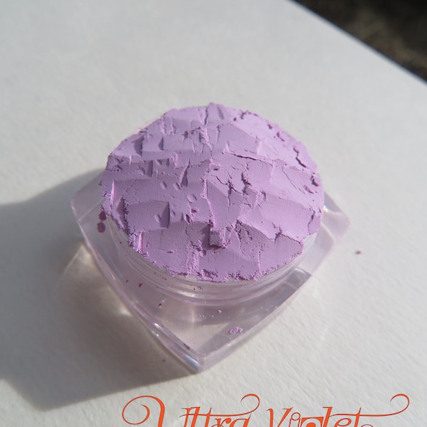 ULTRA VIOLET - Matte Pale Purple Mica-Free Mineral Eyeshadow/Blush Loose Pigments, Cruelty-Free, Vegan Mineral Makeup Eye Shadow