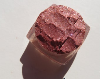 HOOKED - Shimmer Burnt Orange Red Mineral Eyeshadow, Vegan Loose Pigments, Carmine Free Cruelty Free, Mineral Eye Shadow