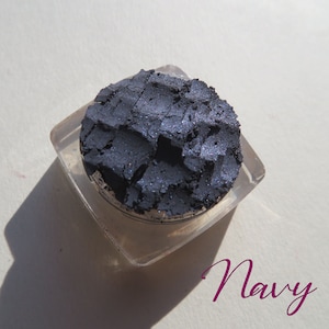 Navy - Shimmer Mineral Eyeshadow Eyeliner: Dark Blue Vegan Powder
