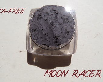 MOON RACER - Mica-Free Matte Dark Smoky Gray Mineral Eyeshadow, Loose Pigments, Cruelty-Free Vegan Mineral Eye Shadow