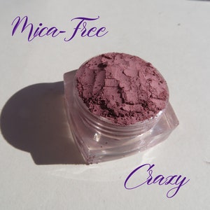 CRAZY Mica-Free Pinky Brown Matte Loose Pigment Mineral Eyeshadow, Vegan, Cruelty Free Mineral Eye Shadow image 4