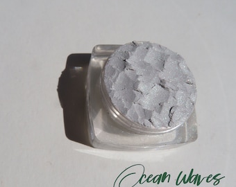 OCEAN WAVES - Super Pale Green Shimmery Loose Powder Mineral Eyeshadow, Cruelty-Free, Vegan Mineral Eye Shadow