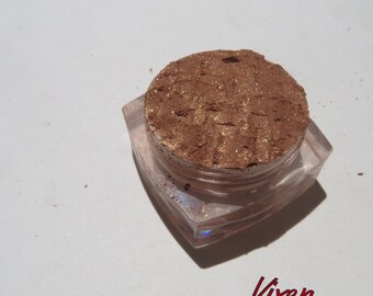 VIXEN - Shimmer Golden Chocolate Brown Vegan Loose Pigment Mineral Eyeshadow, Cruelty-Free, Mineral Eye Shadow