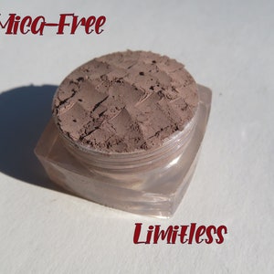 LIMITLESS - Mica-Free - Light Brown Matte Mineral Eyeshadow, Loose Pigments, Eco-Friendly, Vegan Mineral Makeup Eye Shadow