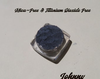 JOHNNY - Matte Dark Blue Mica-Free & Titanium Dioxide Free Loose Pigments Mineral Eyeshadow, Cruelty-Free, Vegan Eye Shadow