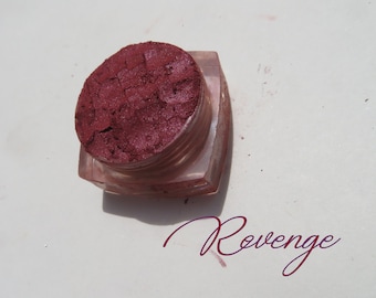 Revenge - Vegan Dark Red Mineral Eyeshadow: Carmine-Free Matte Pigment